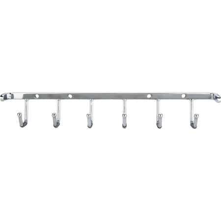 Hardware Resources Polished Chrome Screw-Mount Belt Rack 296B-PC